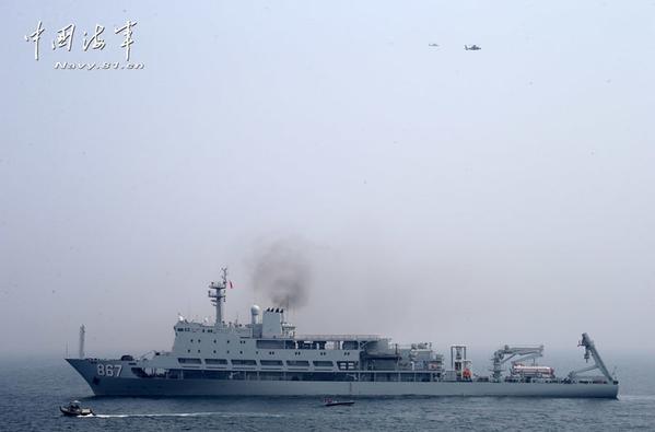 资料图：867长岛号综合援潜救生船。