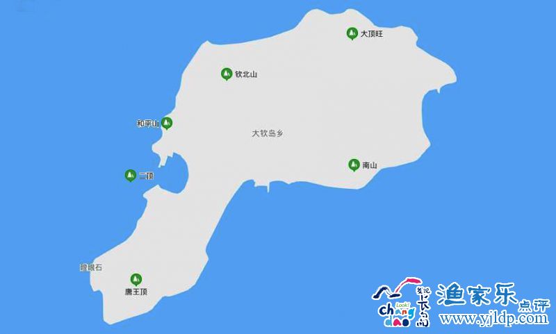 大钦岛地图图片